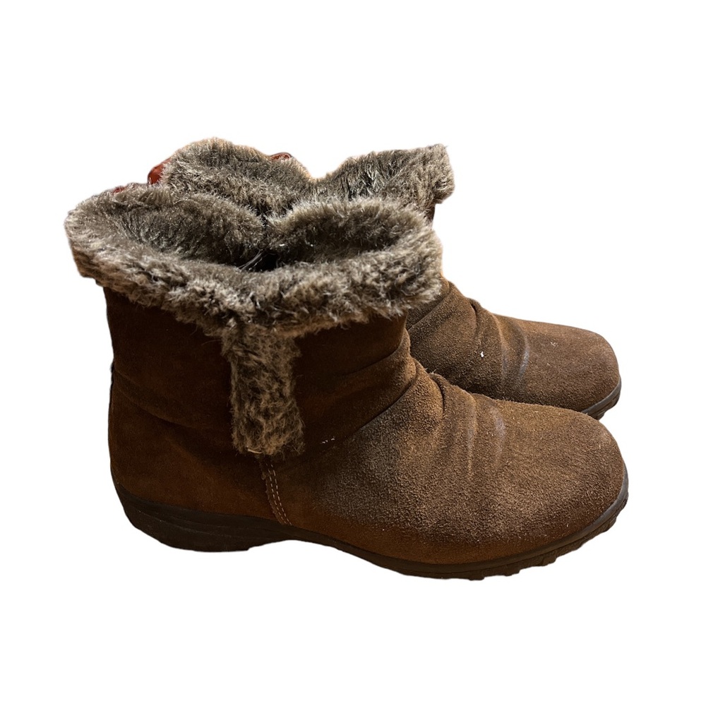 Khombu Brown Suede Ankle Boots ~ Size 8